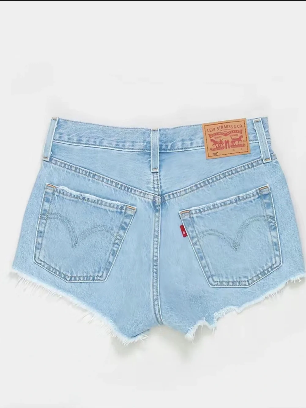Levi's 501 Original Fit Distressed High-Rise Denim Shorts